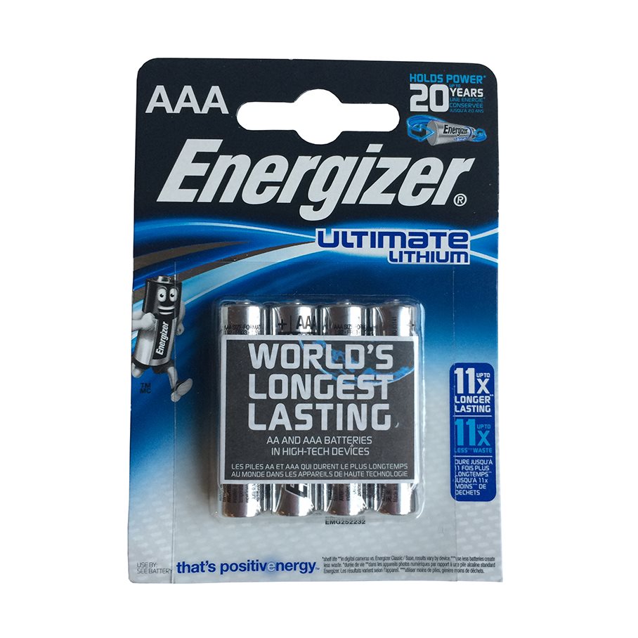 Batteri AAA Lithium 1,5 V 4 Pack EN STL