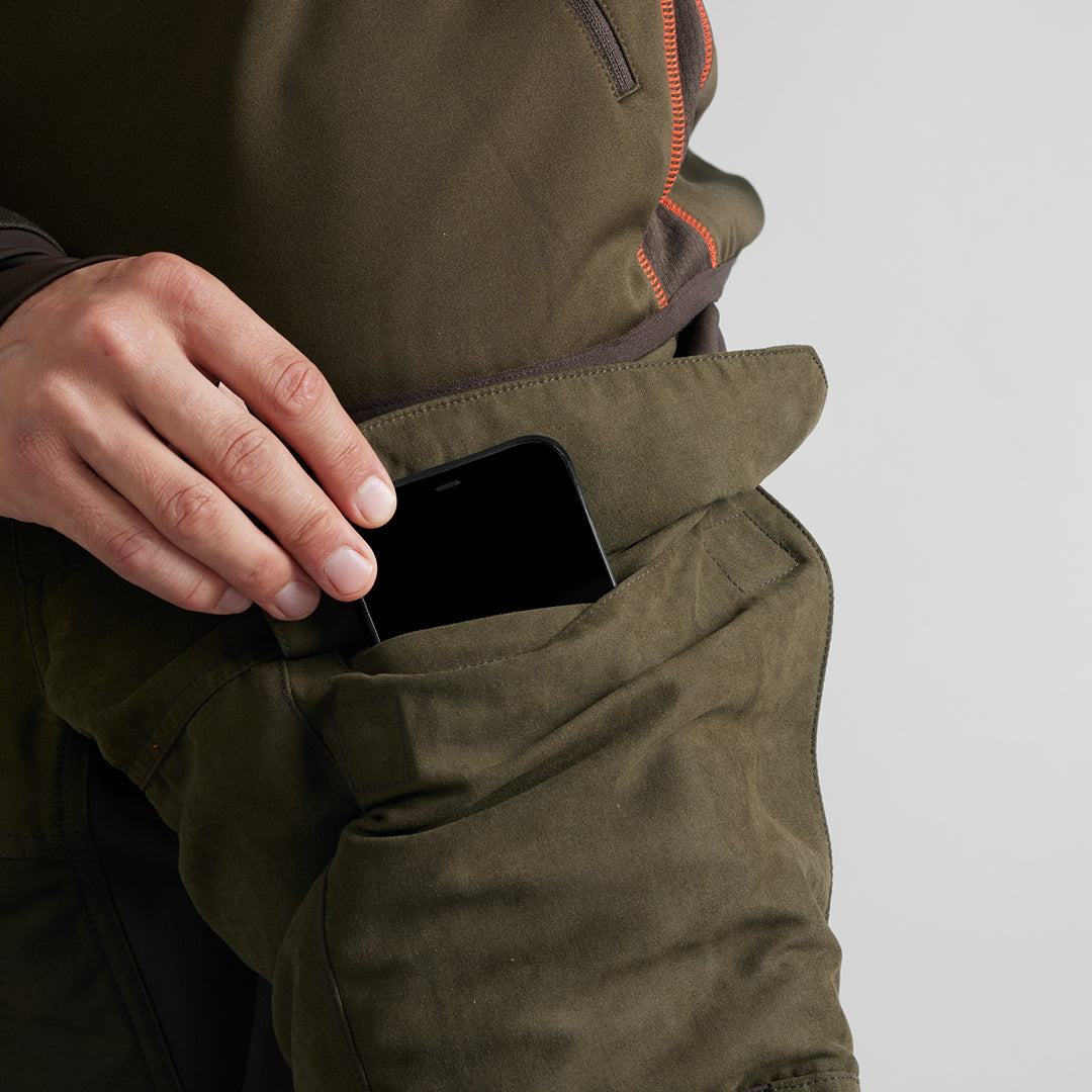 Scandinavian byxor WILLOW GREEN/DEEP BROWN / 46