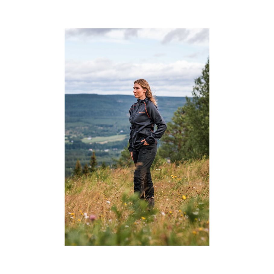 Trekkingbyxa Dam SVART / 34