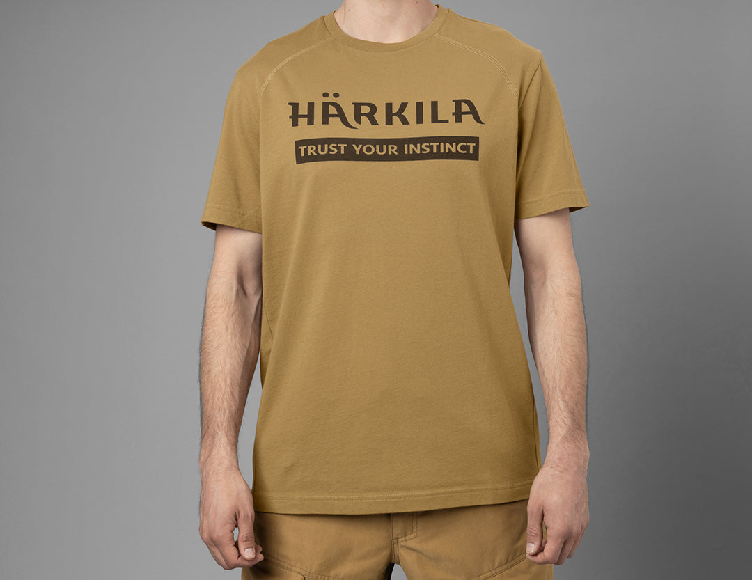 Logo t-shirt 2-pack ANTIQUE SAND/DARK OLIVE / S