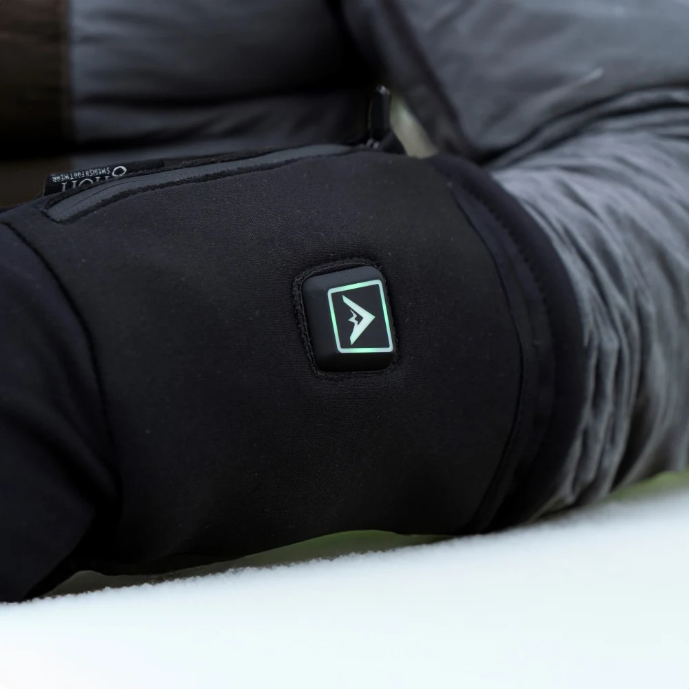 Värmeliner fingervante inkl powerbank BLACK / L/XL