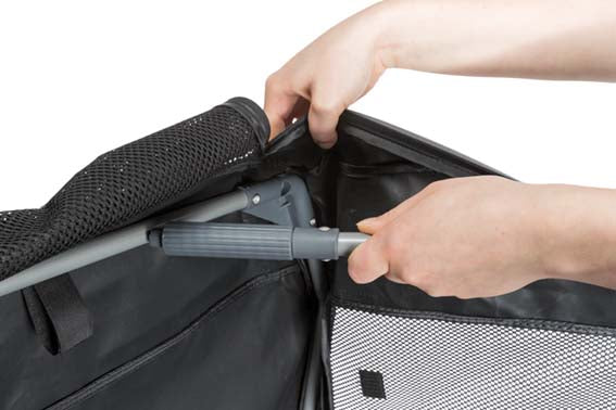 Nylonbur, Easy Soft, XS-S, 50 × h33 × 36 cm, grå GRÅ / ONE SIZE