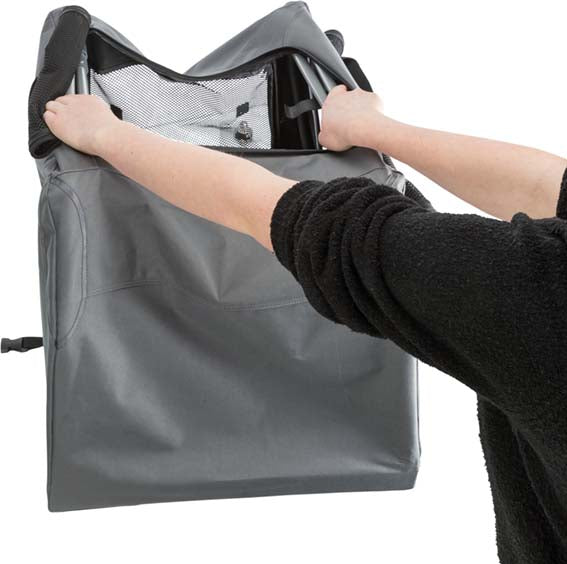 Nylonbur, Easy Soft, S-M: 71 × h49 × 51 cm, grå GRÅ / ONE SIZE