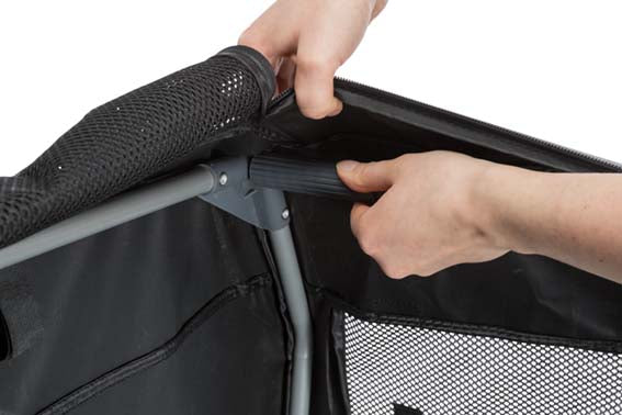 Nylonbur, Easy Soft, S-M: 71 × h49 × 51 cm, grå GRÅ / ONE SIZE