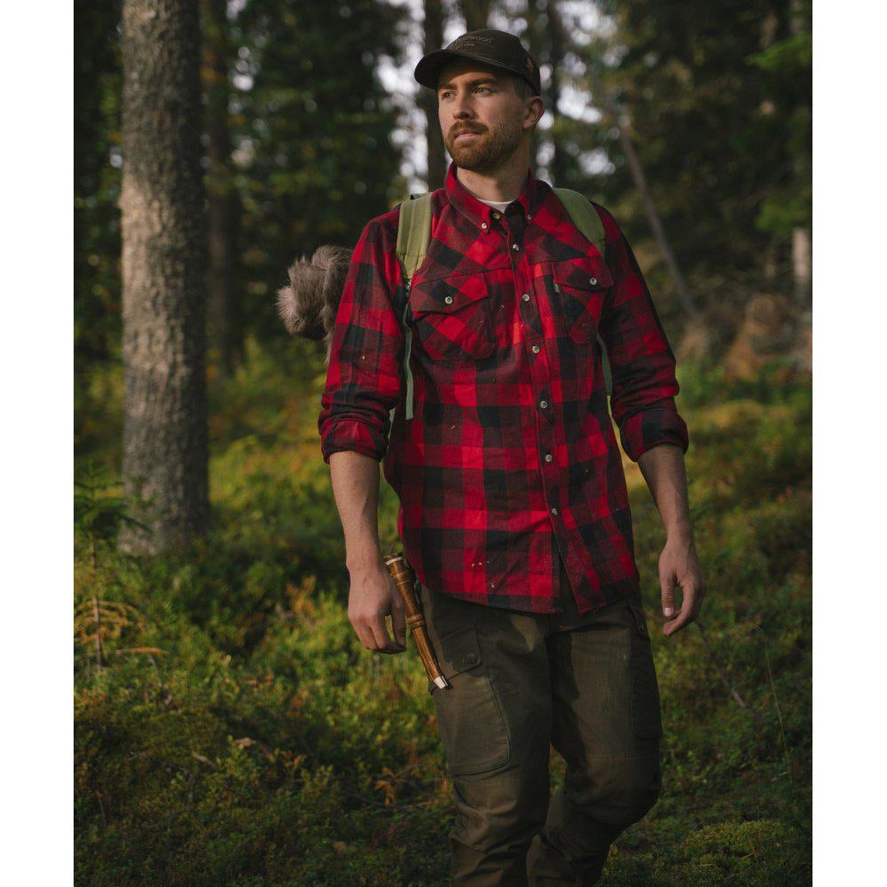 Skjorta Lumbo RED/BLACK / M