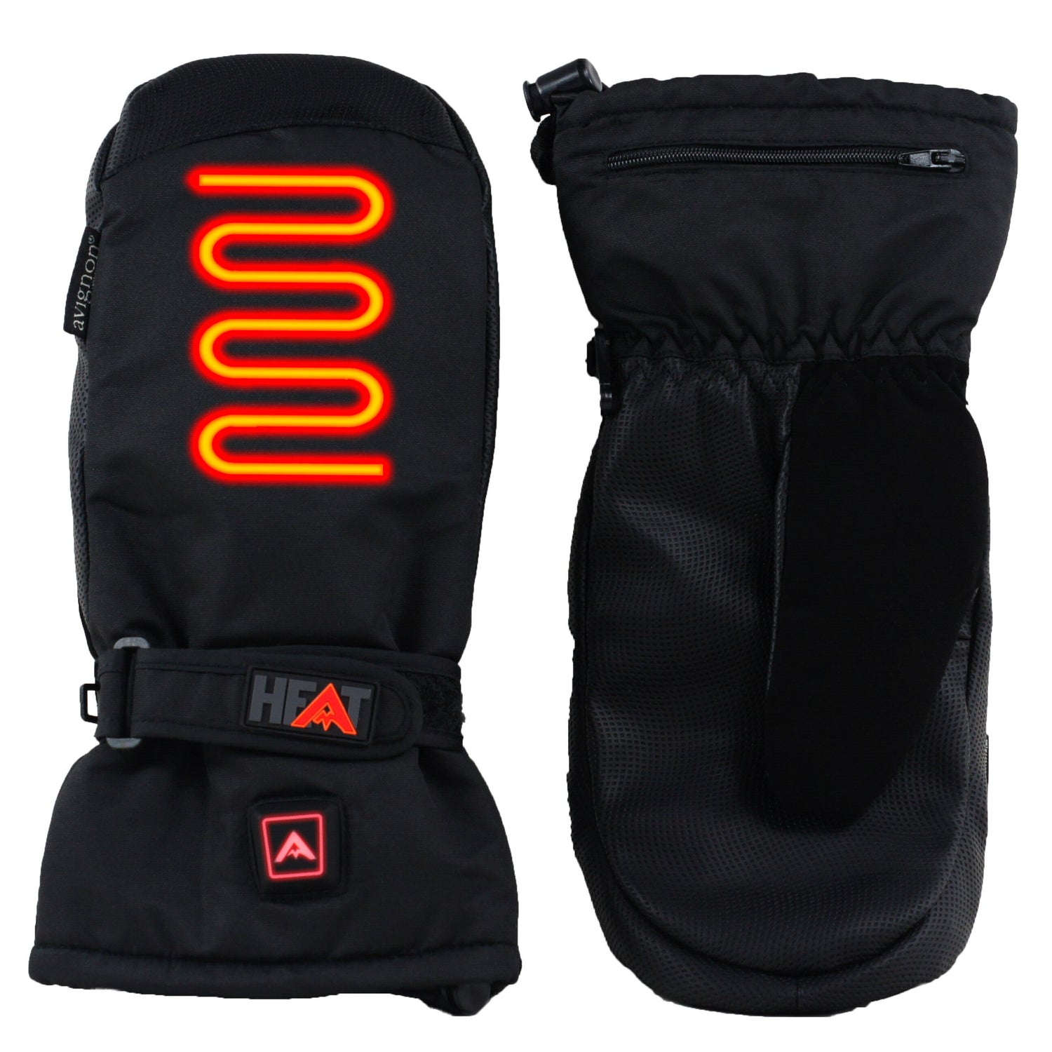 Värmevante inkl. batterier SVART / S/M