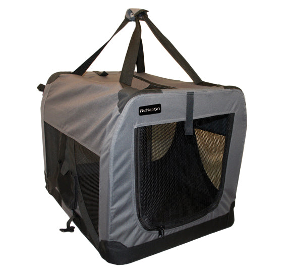 Nylonbur de luxe, S, 49x34x35 cm ihopfällbar GRÅ / ONE SIZE