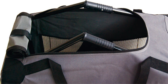 Nylonbur de luxe, S, 49x34x35 cm ihopfällbar GRÅ / ONE SIZE