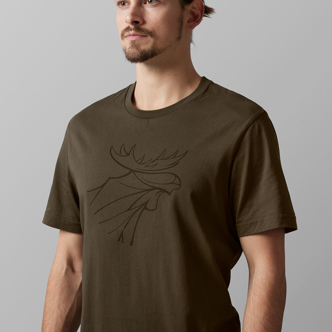 T-Shirt Graphic 2-pack - Willow Green/Slate brown WILLOW GREEN/SLATE/BROWN / S