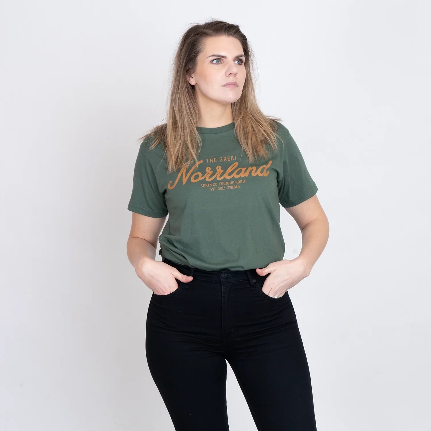 Great Norrland T-Shirt STONE OLIVE / SMALL