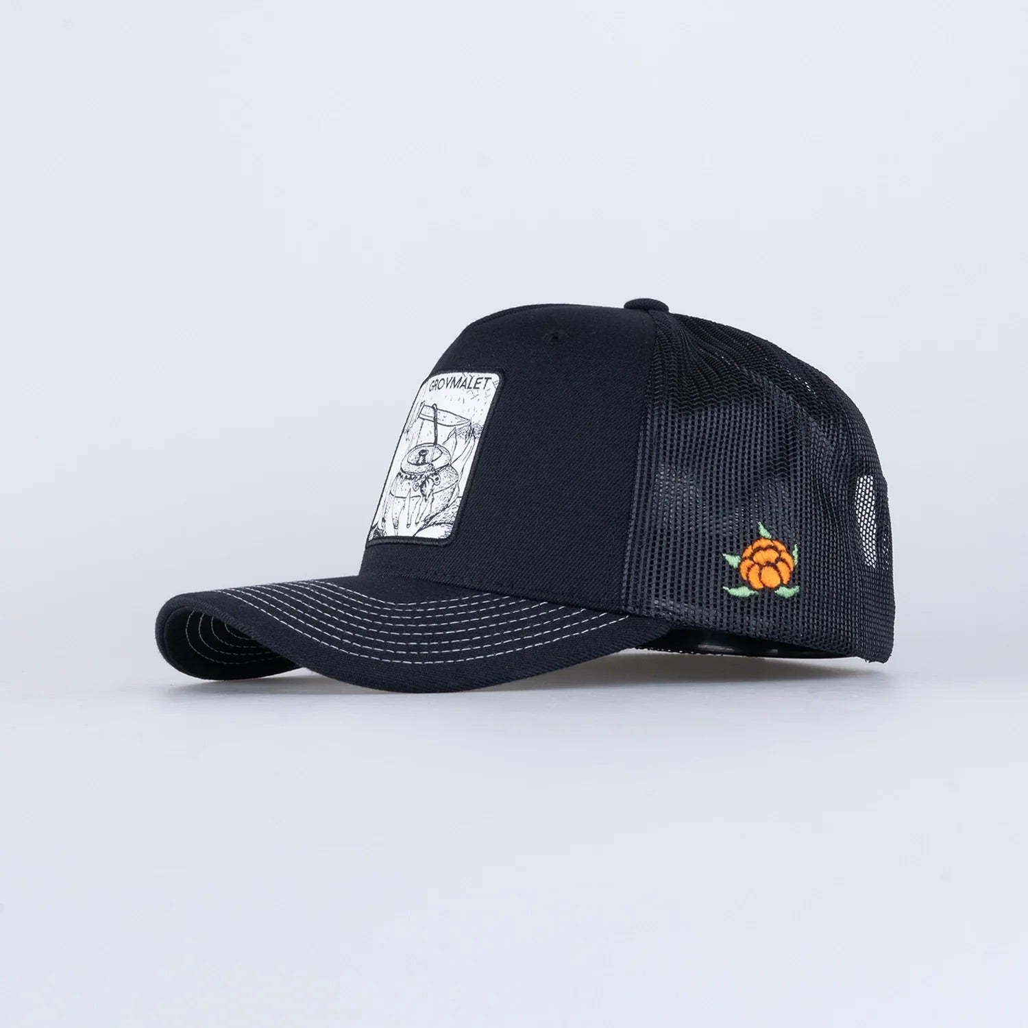 Grovmalet Trucker Keps Hooked BLACK / ONE SIZE