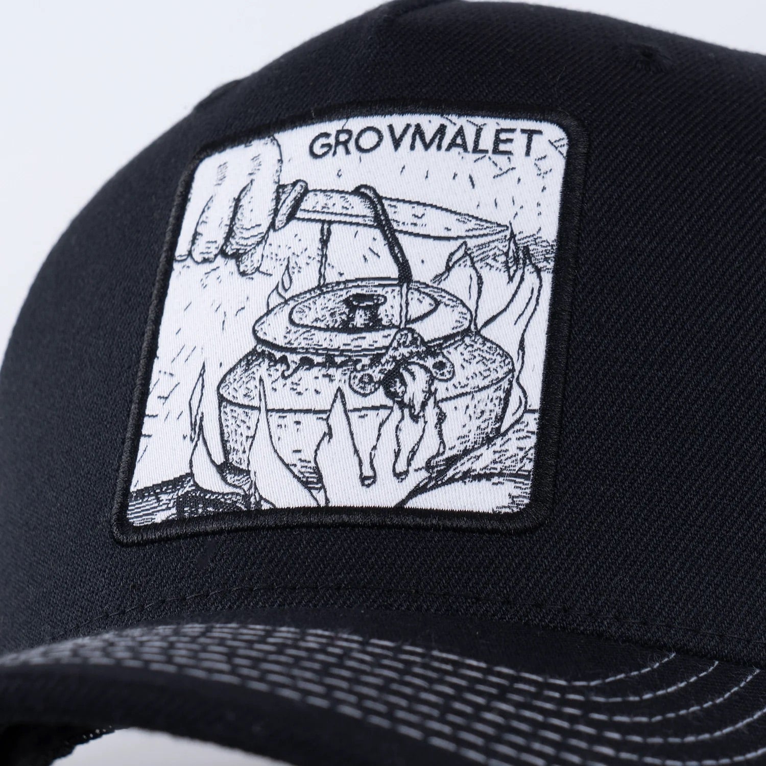 Grovmalet Trucker Keps Hooked BLACK / ONE SIZE