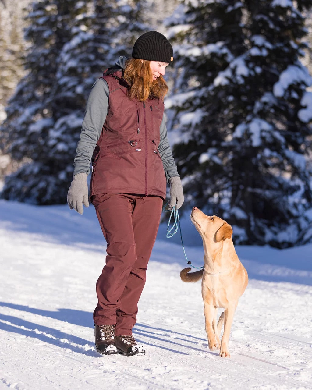 Byxa Wilda Stretch Shell Dam EARTH PLUM / 36