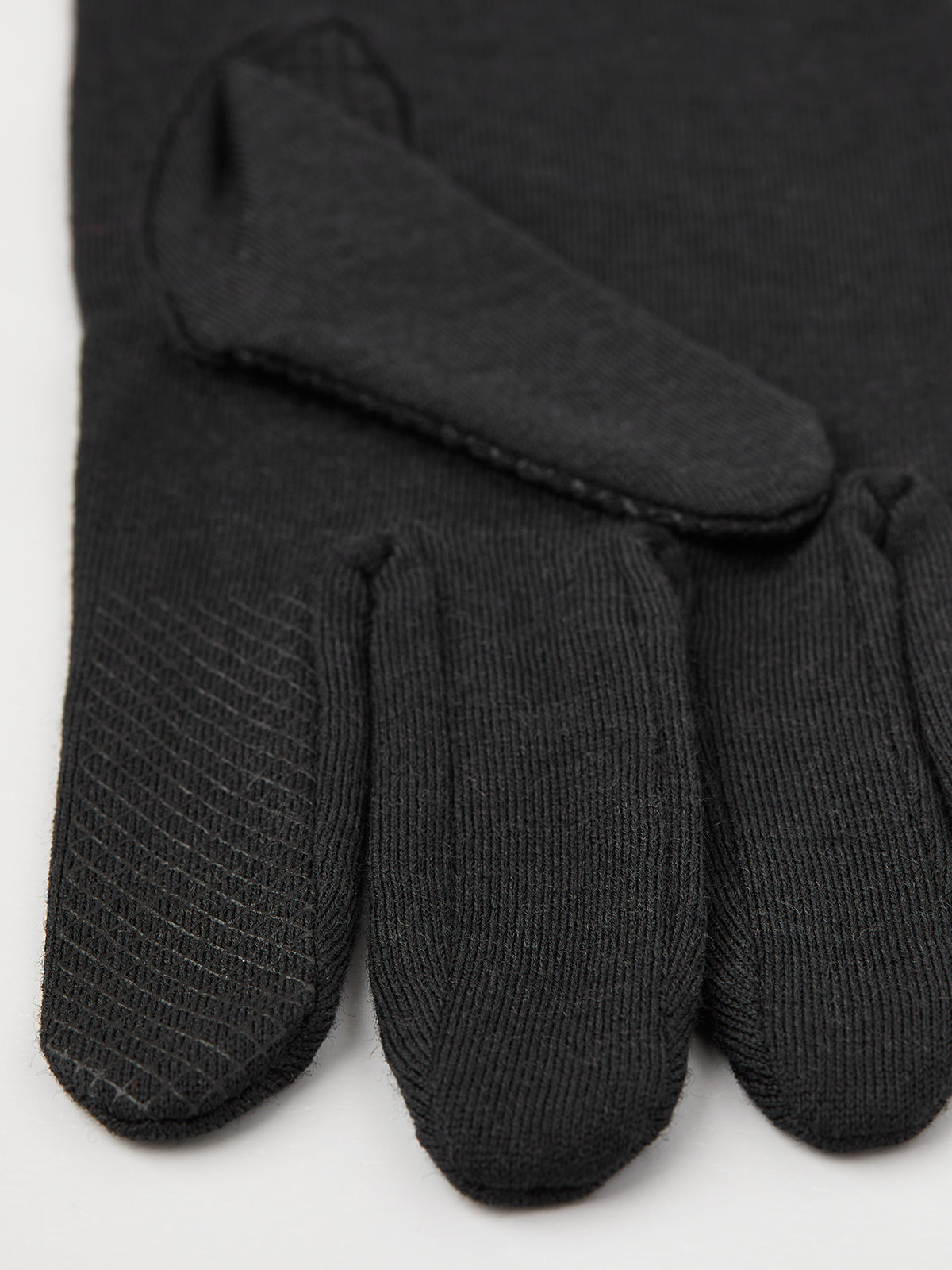 Merino Wool Liner Long - 5 finger BLACK / 6