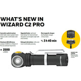 Wizard C2 PRO V4 Pannlampa 2300 lumen KALLT LJUS