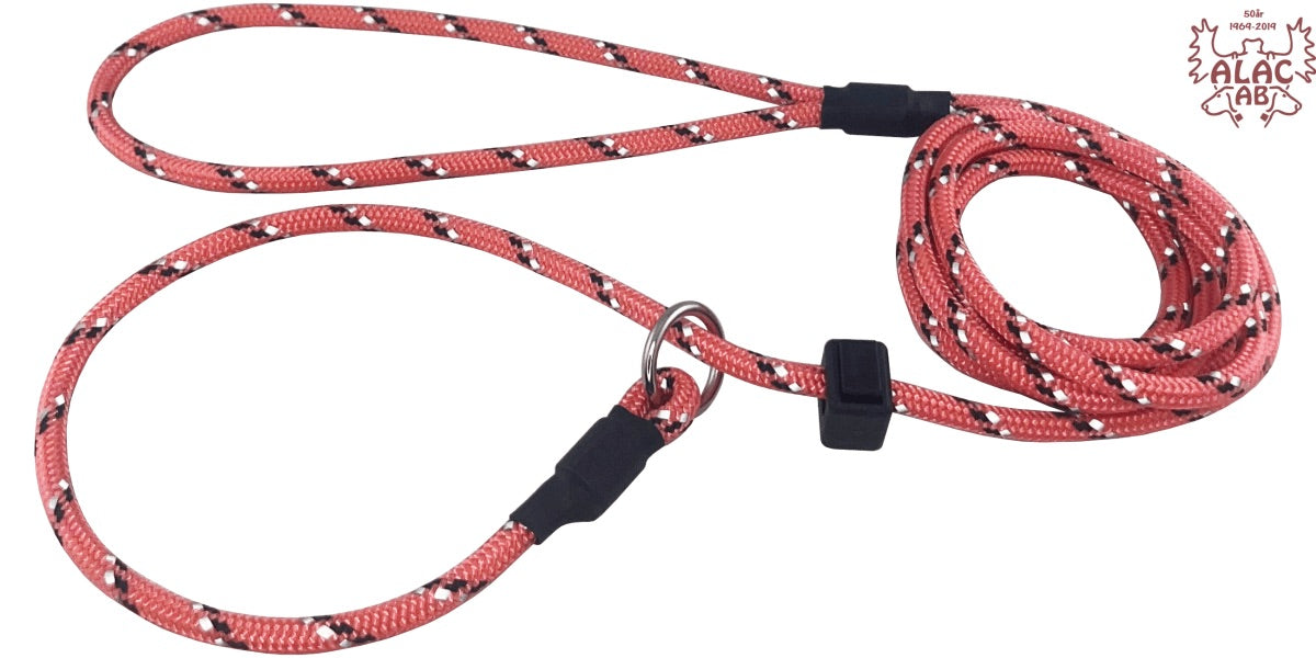 Retriverkoppel med invävd reflex 190 cm i flera färger ROSA / EN STL