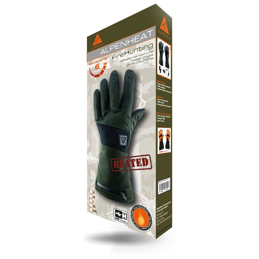 Fire Hunting Värmehandske Li-ion GRÖN / XL