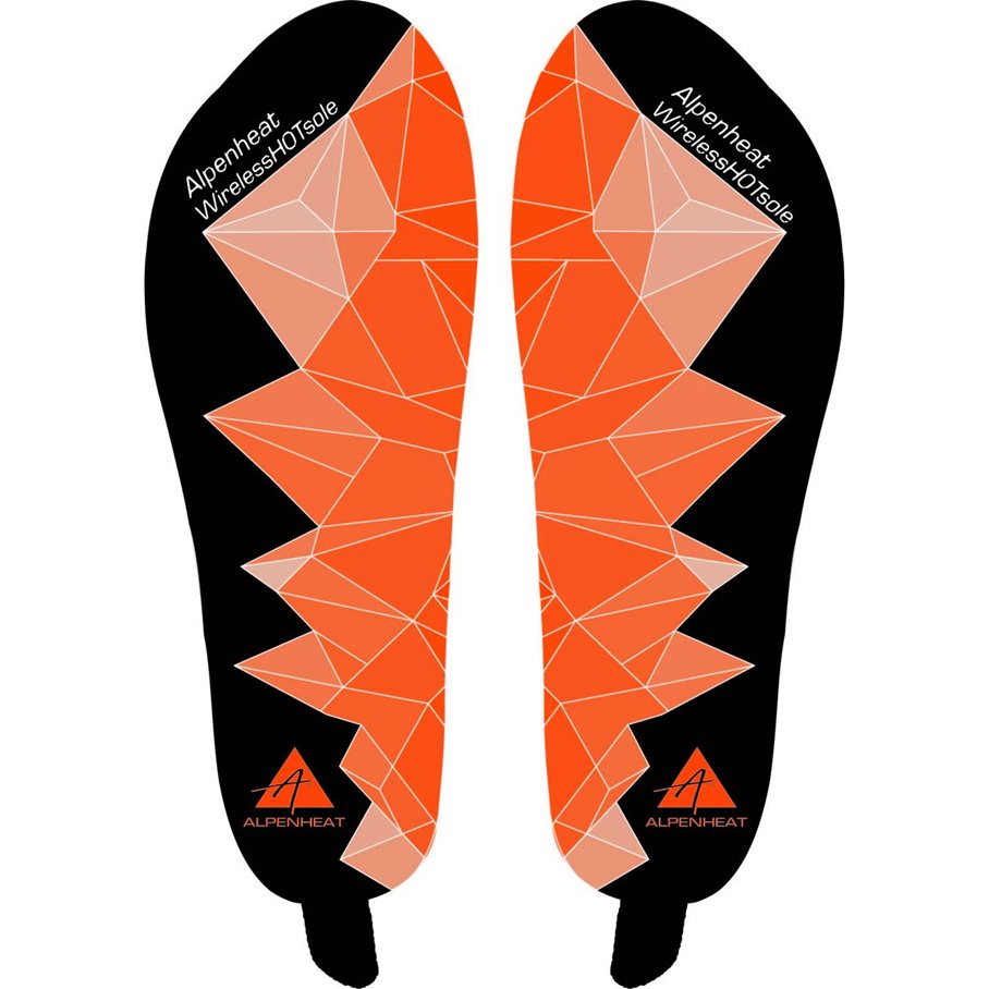 Värmesulor Trådlösa Hotsole Med Li-Polymer Batteri SVART/ORANGE / S/M