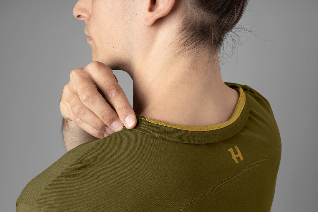 Logo t-shirt 2-pack ANTIQUE SAND/DARK OLIVE / M