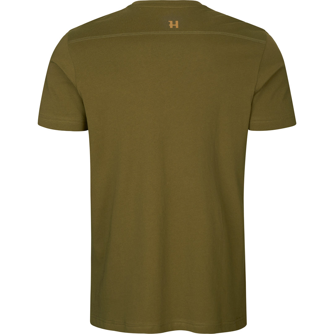 Logo t-shirt 2-pack ANTIQUE SAND/DARK OLIVE / L