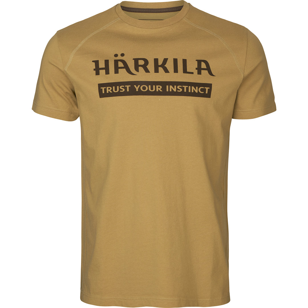 Logo t-shirt 2-pack ANTIQUE SAND/DARK OLIVE / XXL