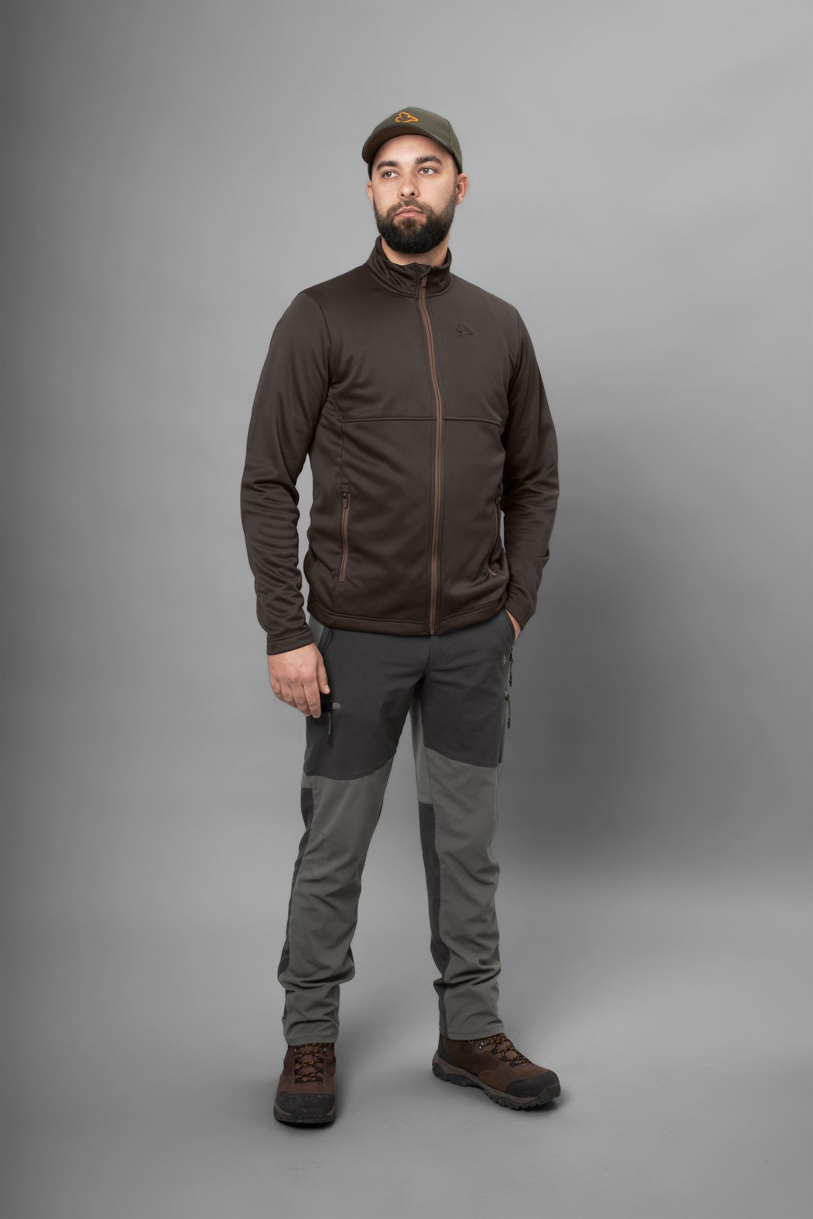 Elliot Fleece DARK BROWN / XXL