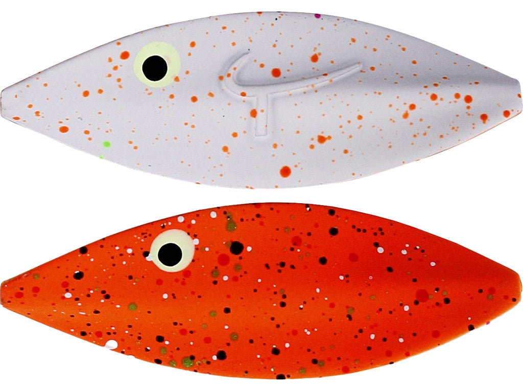 Twister Skeddrag ORANGE WHITE (GLOW) SPLAT / 2,7 CM OCH 2 GRAM