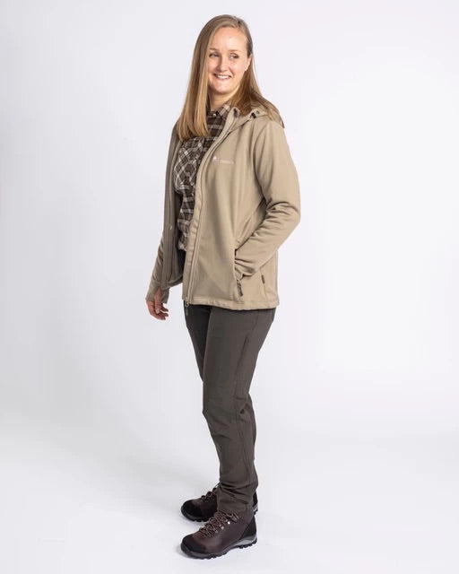 Hoodie Finnveden Dam MID KHAKI / XS