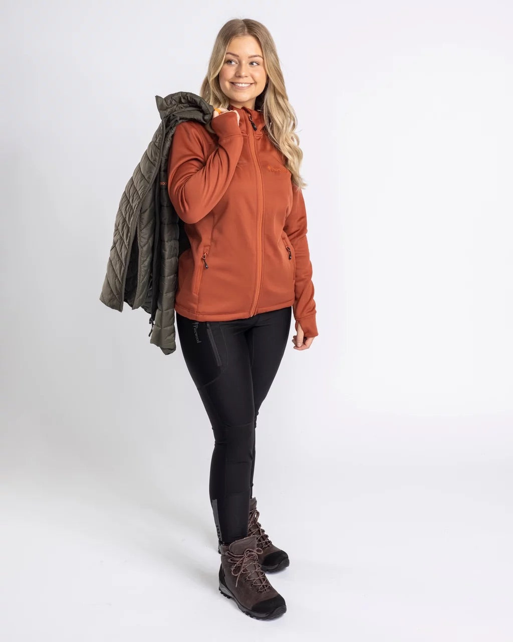 Hoodie Finnveden Dam TERRACOTTA / S