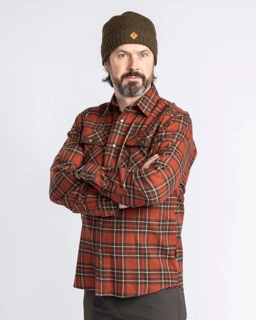 Skjorta Prestwick Exclusive D.TERRACOTTA/D.GREEN / 3XL