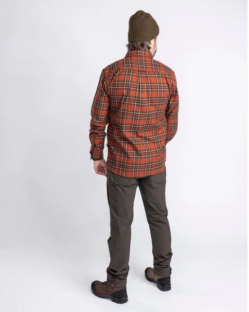 Skjorta Prestwick Exclusive D.TERRACOTTA/D.GREEN / 4XL