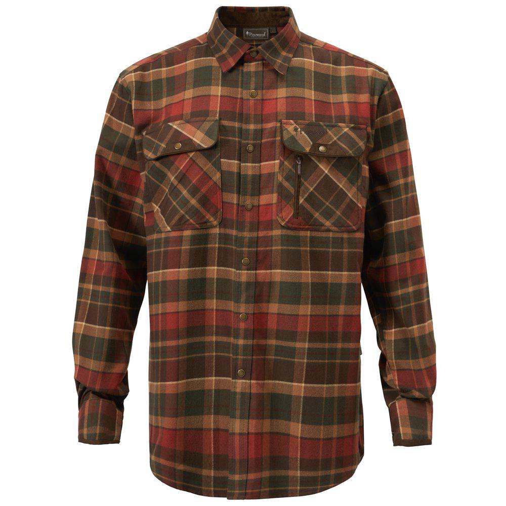 Skjorta Prestwick Exclusive D.GREEN/TERRACOTTA / S