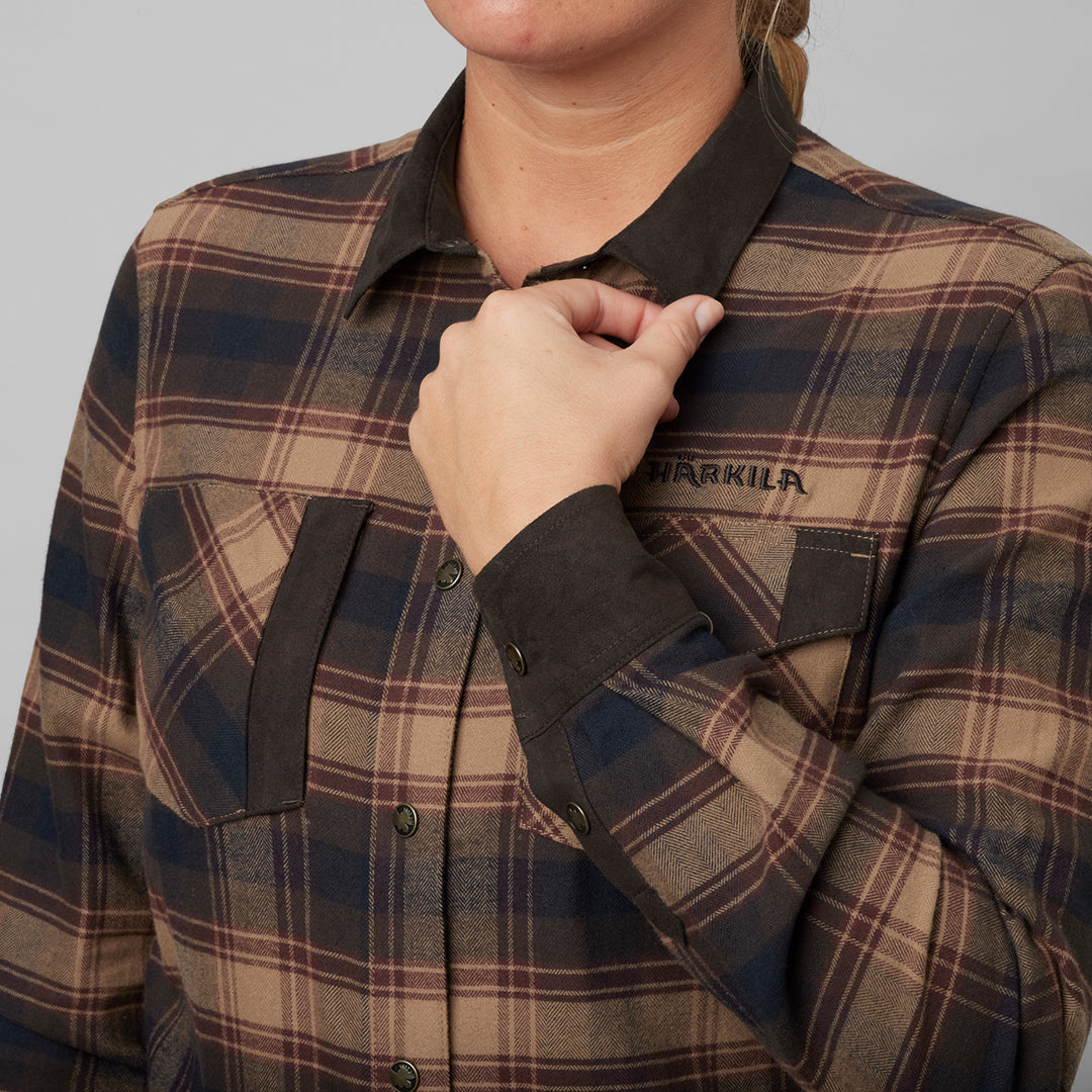 Aivak L/S Skjorta - Dam BURGUNDY / S