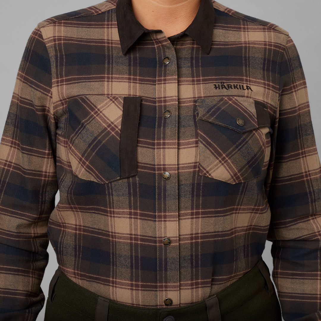 Aivak L/S Skjorta - Dam BURGUNDY / L