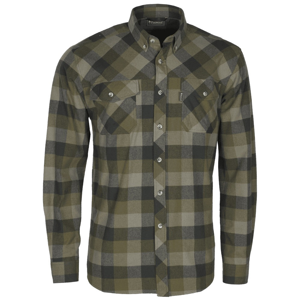 Skjorta Lumbo OLIVE/SUEDE BROWN / 3XL