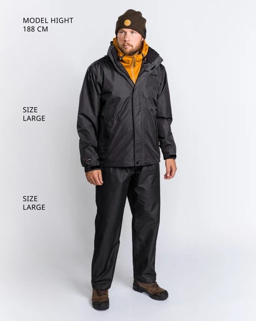 Regnställ Tornado Extreme SVART / XL