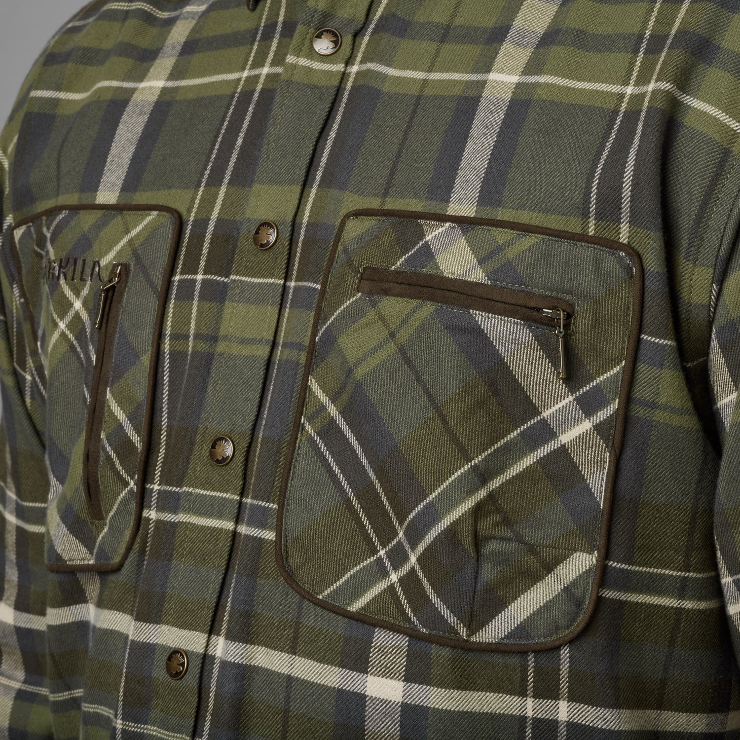 Skjorta Pajala OLIVE CHECK / 3XL
