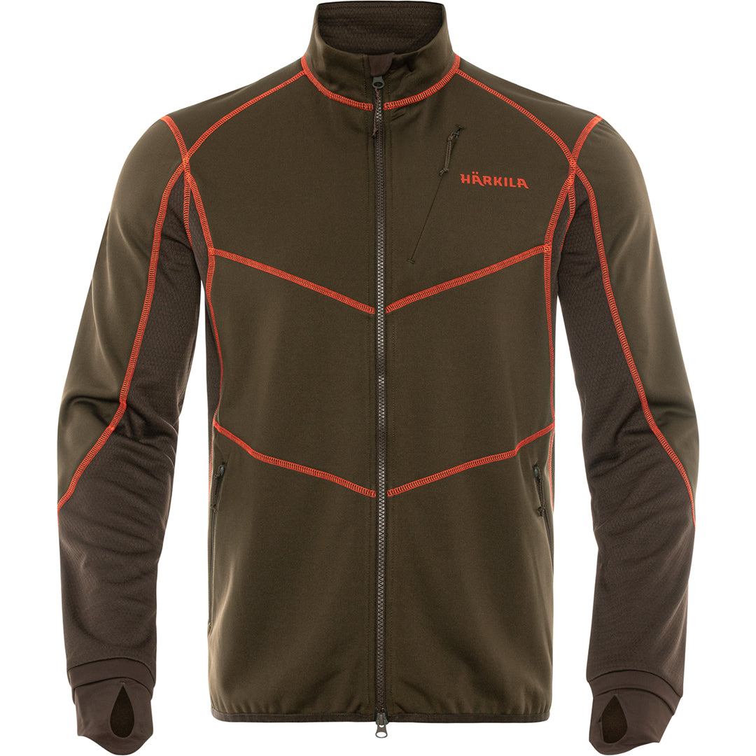 Scandinavian Fleece Jacka WILLOW GREEN/SHADOW BROWN / XL