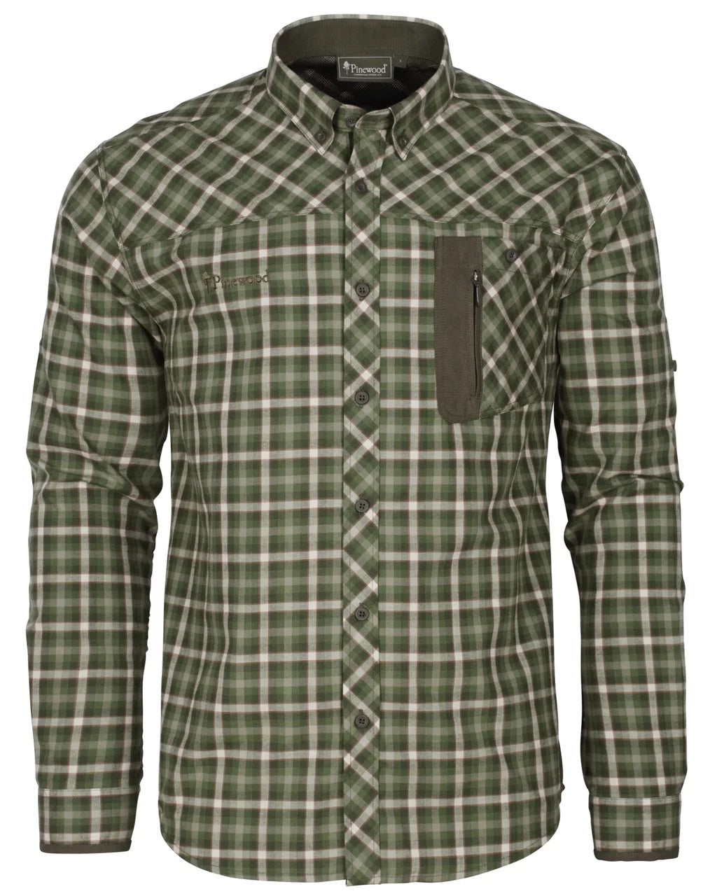 Wolf Shirt Men OFFWHITE/PINEGREEN / 4XL