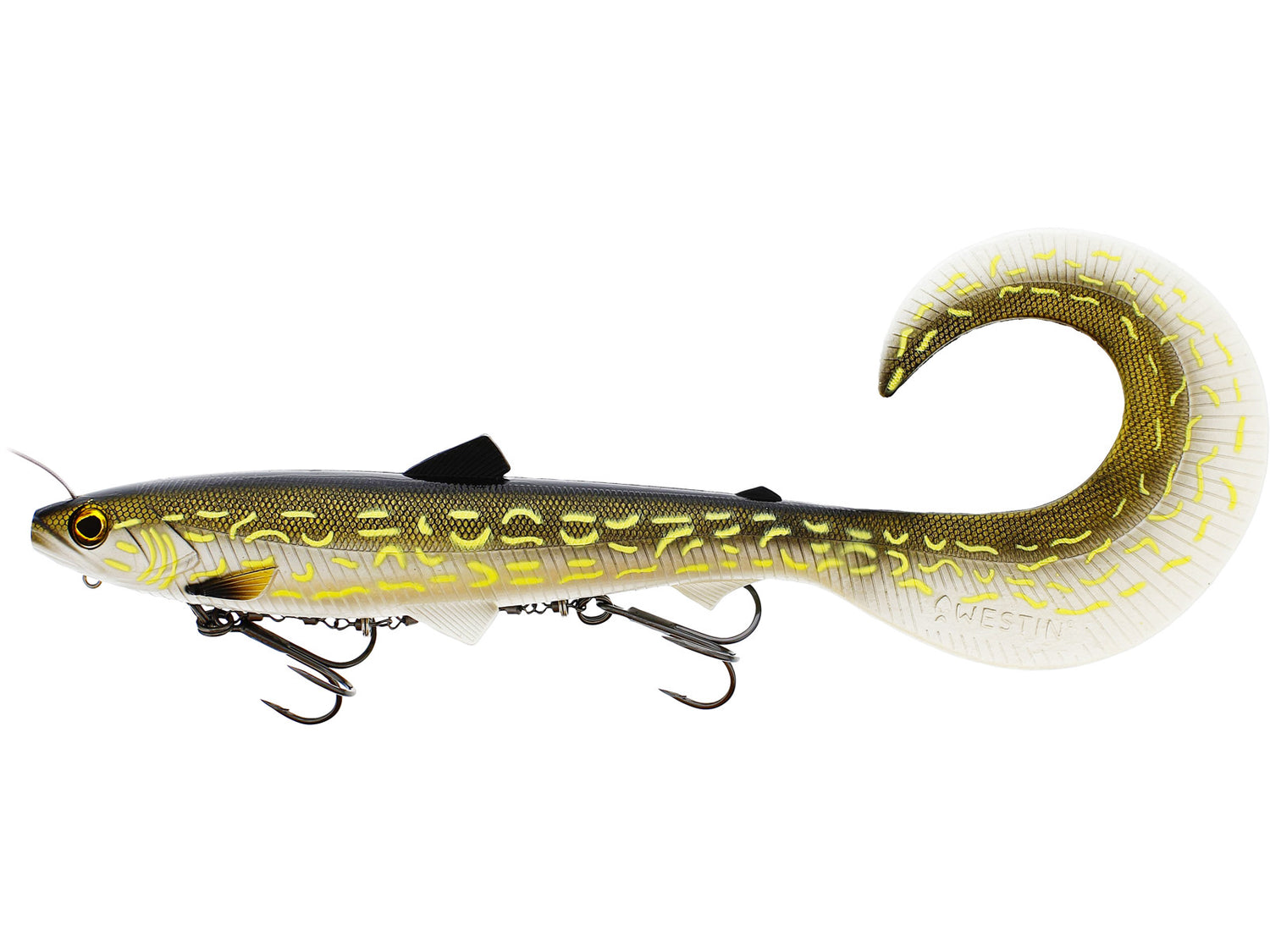 Bullteez Curlytail Inline NATURAL PIKE / 33 CM OCH 230 GRAM