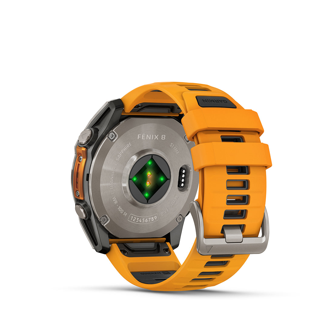 Fenix 8 AMOLED Sapphire 51 mm TITANIUM/SPARK ORANGE / ONE SIZE