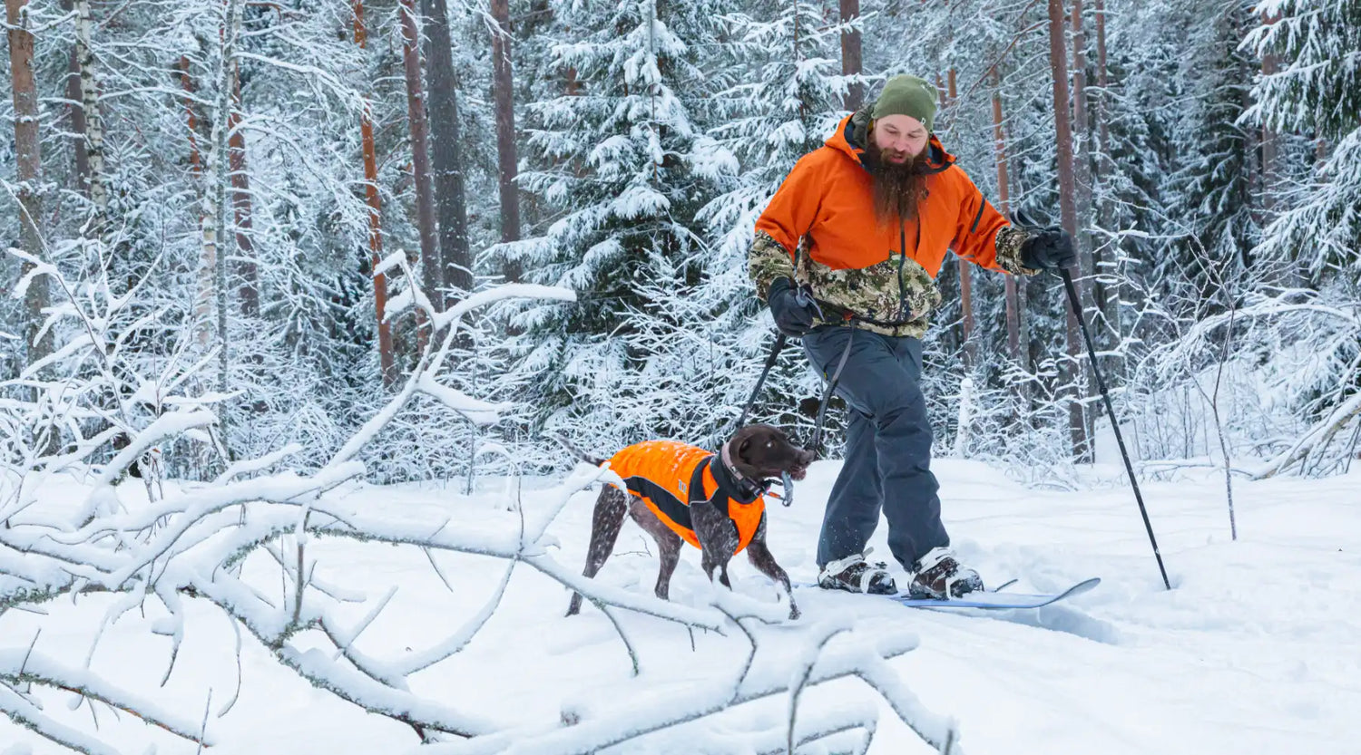 Skinbased WAP 129 cm CAMO + EA Bindning