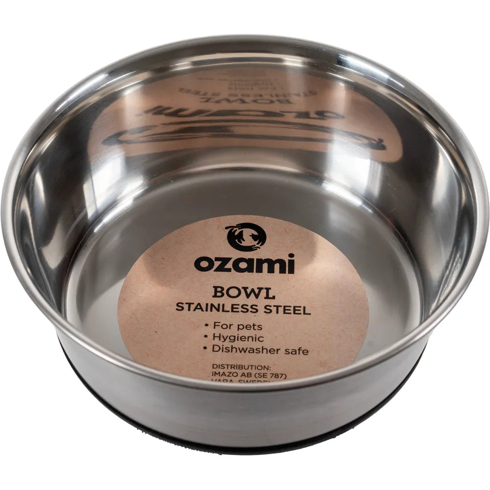 Hundskål rostfri antislip