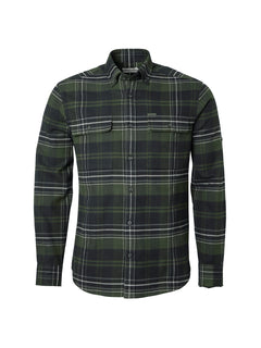 Heron Flannel Shirt Men OCTOBER GREEN CHECKED / S