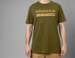 Logo t-shirt 2-pack ANTIQUE SAND/DARK OLIVE / S