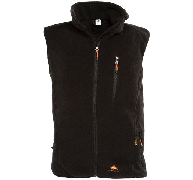 Värmeväst FIRE-FLEECE SVART / XS