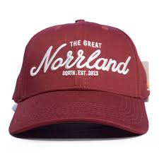 Great Norrland Hooked Keps MAROON / ONE SIZE