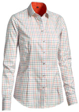 Skjorta Milady Dam VIT/ORANGE/BLÅ / 34