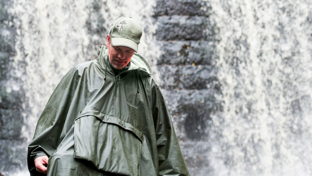 Poncho Gustav GRÖN / ONE SIZE