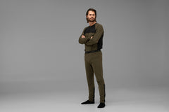 Heat Långkalsonger WILLOW GREEN/BLACK / XS